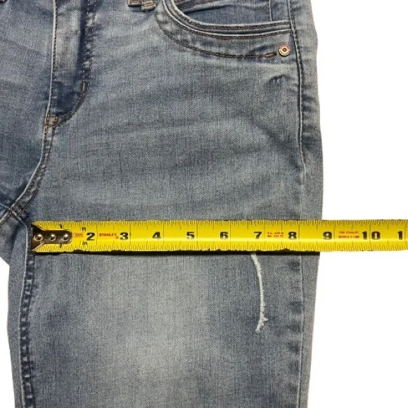 Democracy "Ab" Technology Light Wash Distressed Skinny Jeans - Picture 8 of 11